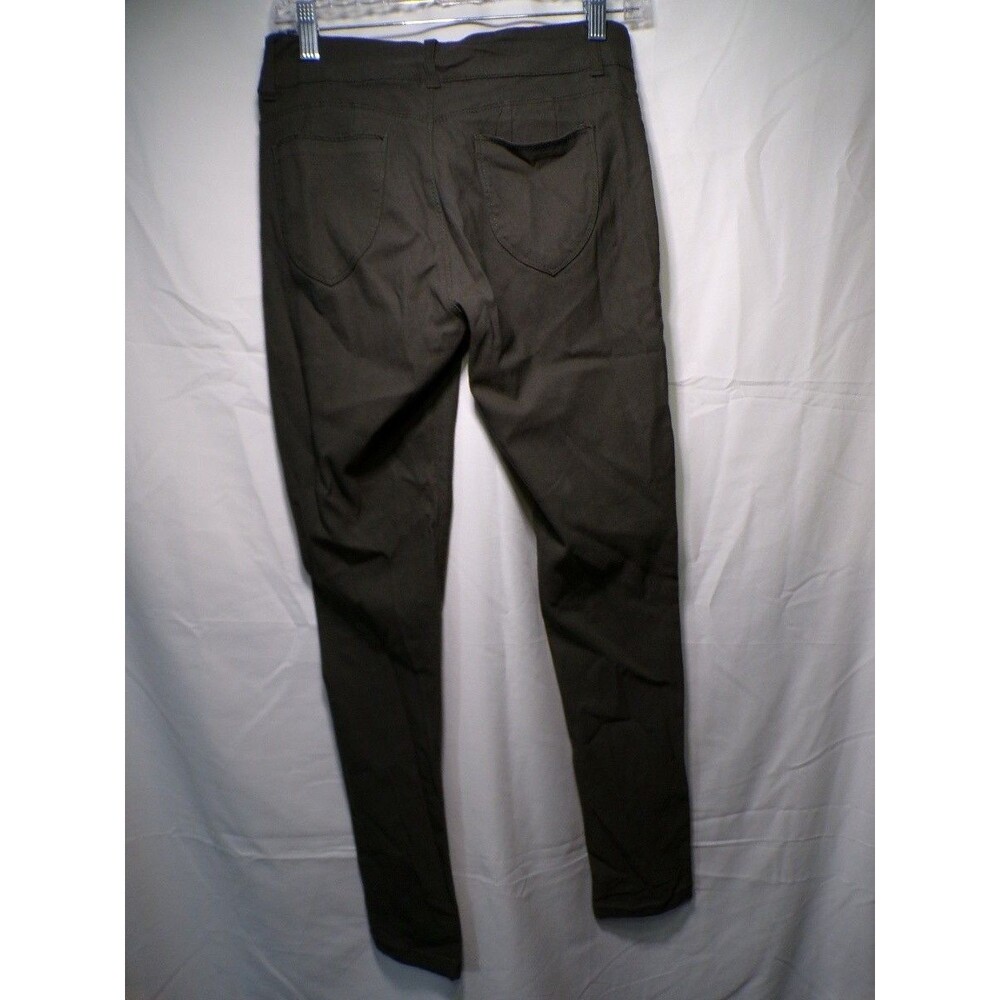 Sabrina Lauren Women's Skinny Pants Size 10 Olive Green Stretch - Picture 5 of 7